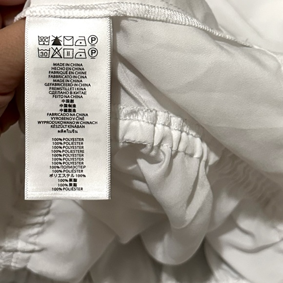 Michael Kors - White Wrap Tank Top Blouse with Waist Tie - Size Small - Picture 4 of 4